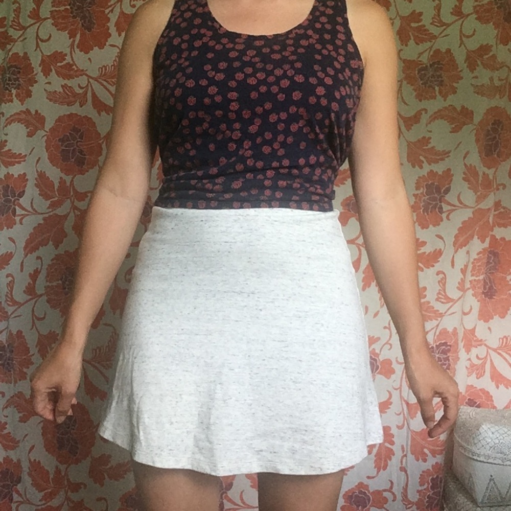 American Apparel Heather Cotton Mini Skirt